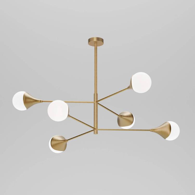 Потолочный светильник Eurosvet Calyx 60168/6 латунь Smart