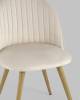 Набор из 4 стульев Stool Group Лион Страйпс DC-69030G HLR-2 X4 кремовый фото 8
