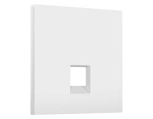 Лицевая панель для компьютерной/телефонной розетки RJ-45/RJ-11 Ambrella Volt Sigma SP1320 белый матовый