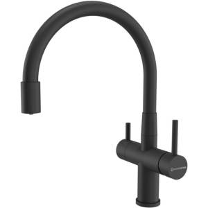 Смеситель для кухни Kuchenstern Wurm-FE 750BL80 черный