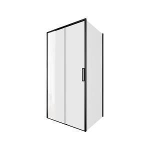 Душевой уголок Aquanet Pleasure Evo AE65-100x80-BT профиль черный, прозрачное стекло
