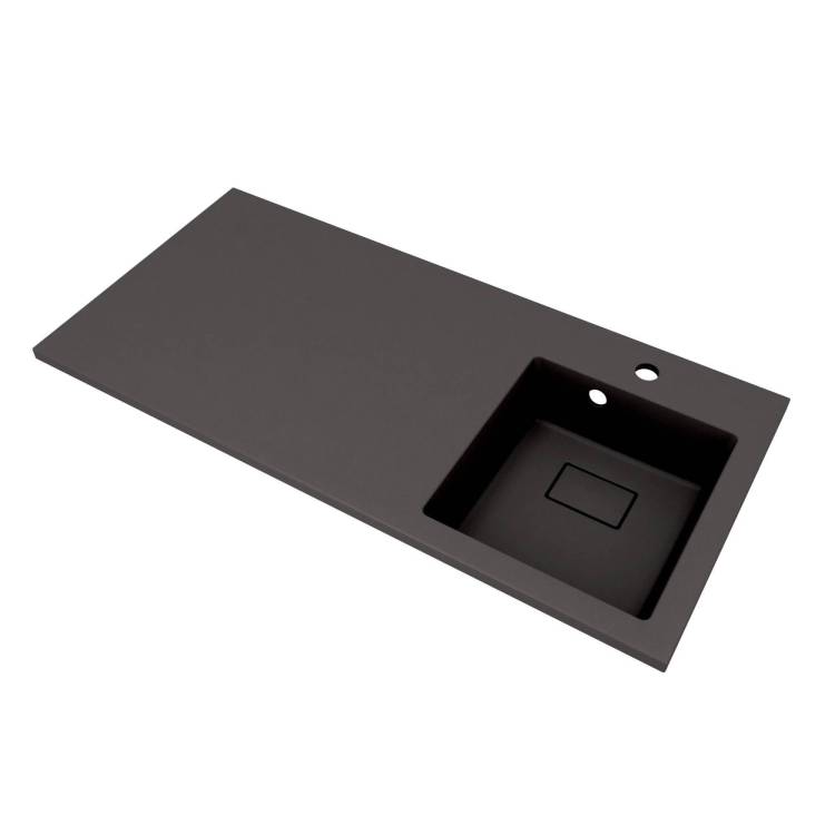 Раковина Florentina Аванти 10.310.0R100.302 правая, 100 см, антрацит