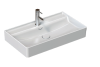 Раковина Isvea Vea 81 10VAS5081I сифон в комплекте, белая, 81x46.5