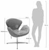 Кресло Bradex Home Swan Style Chair RF 0690 латте/искусственная замша фото 7