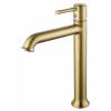 Смеситель для раковины Wonzon & Woghand WW-88019073-BG высокий, брашированное золото