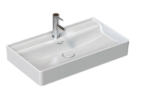 Раковина Isvea Vea 81 10VAS5081I сифон в комплекте, белая, 81x46.5