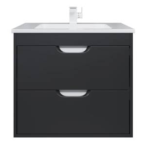 Тумба с раковиной Uperwood Modul подвесная, матовая, черная, 65 см Тумба с раковиной Uperwood Modul подвесная, матовая, черная, 65 см