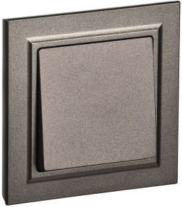 Выключатель 1-клавишный IEK Brite BR-V10-0-10-K45-F темная бронза