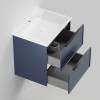 Тумба с раковиной La Fenice Simpla Twin Blu Grigio NFNC-01-SIM-BG-80-2-3-80 синяя матовая, 80 см фото 2
