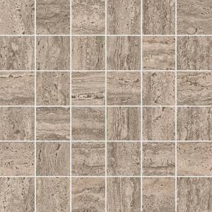 Мозаика Kerama Marazzi Про Травертин KMD2MSA010GR мозаичный бежевый тёмный матовый обрезной 30x30