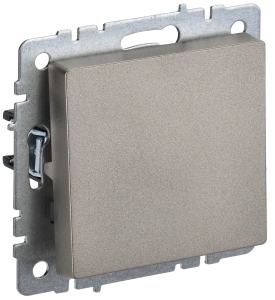 Выключатель 1-клавишный проходной IEK Brite BR-V12-0-10-K37 шампань