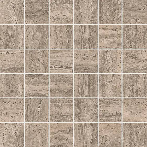 Мозаика Kerama Marazzi Про Травертин KMD2MSA010GR мозаичный бежевый тёмный матовый обрезной 30x30