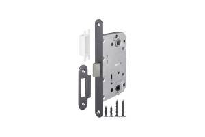 Защелка Fuaro PLASTIC P96WC-50 GR графит, врезная, пластиковый язычок