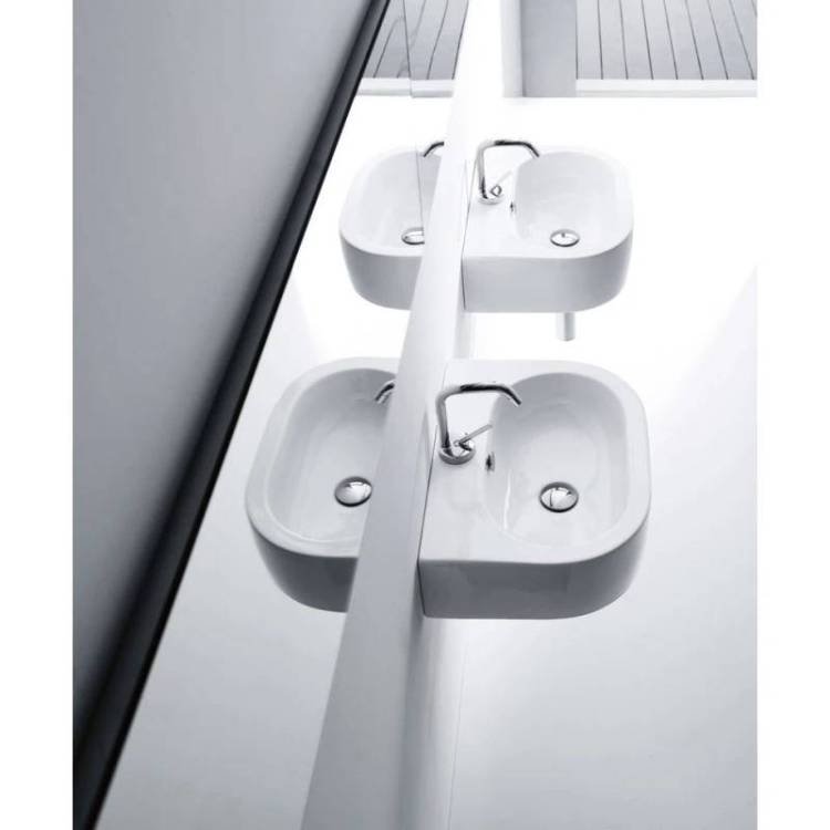 Раковина Kerasan Flo 314101*1 накладная, белый