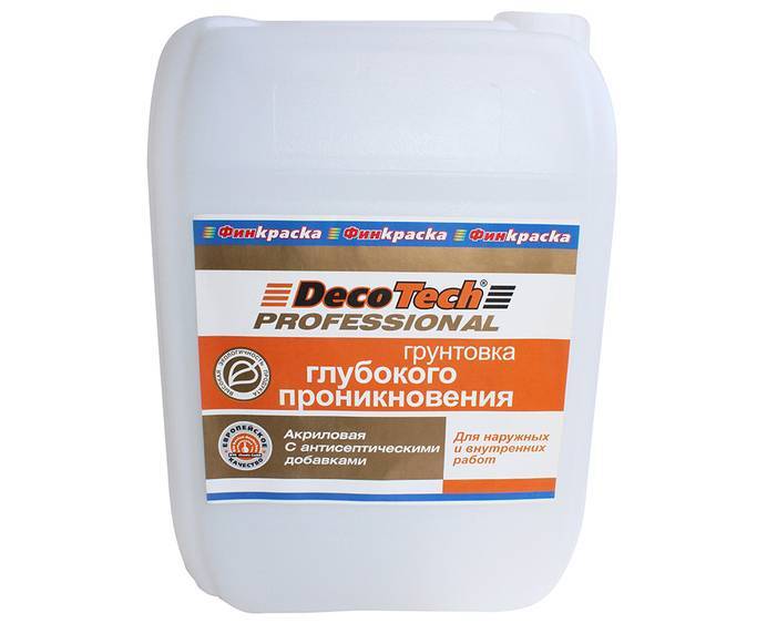 Грунтовка глубокого проникновения DecoTech 10 кг