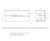 Тумба под раковину Cezares DUET-N-1200-2C-SO-BL-L Bianco Lucido, 120x45.7x50 фото 2