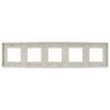 Рамка 5-постовая IEK Skandy SK-M52-M-K23 серебряный фото 3