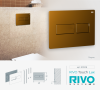 Кнопка смыва Rivo Touch lux 301008 латунь матовая фото 2