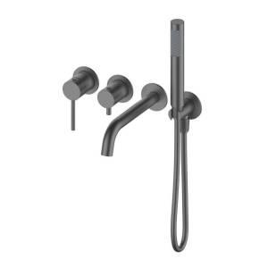 Смеситель для ванны Oliveeka Y OL-889017-BGM встраиваемый, с внутренней частью, оружейный металл