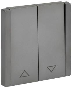 Выключатель жалюзи IEK Forte&Piano FP-V15-0-10-1-K46 сталь