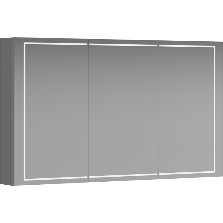 Зеркало-шкаф Aqwella Simplex SLX0412 с подсветкой, белый, 120.2x15.5