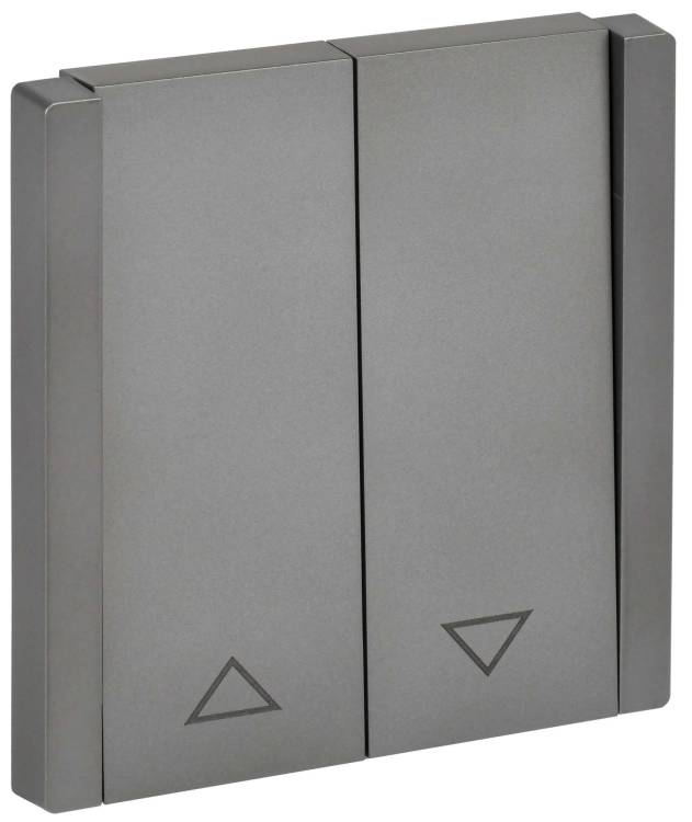 Выключатель жалюзи IEK Forte&Piano FP-V15-0-10-1-K46 сталь