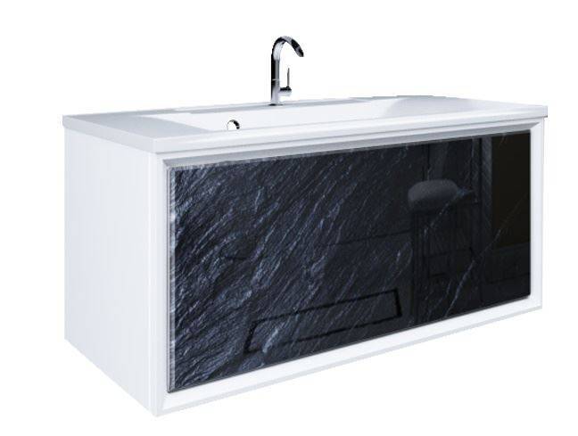 Тумба под раковину Marka One Seattle 90П У72809 Black stone 1 ящ.