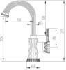 Смеситель для раковины Zorg Antic A 113U-BR фото 2