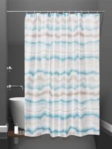 Шторка для ванной Bath Plus Charme Orange Multicolor lines ch21021 зеленая
