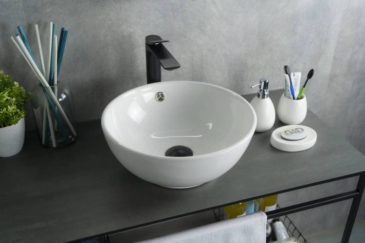 Раковина Gid Esfera N9002 51102 белая, 38.5x38.5x15