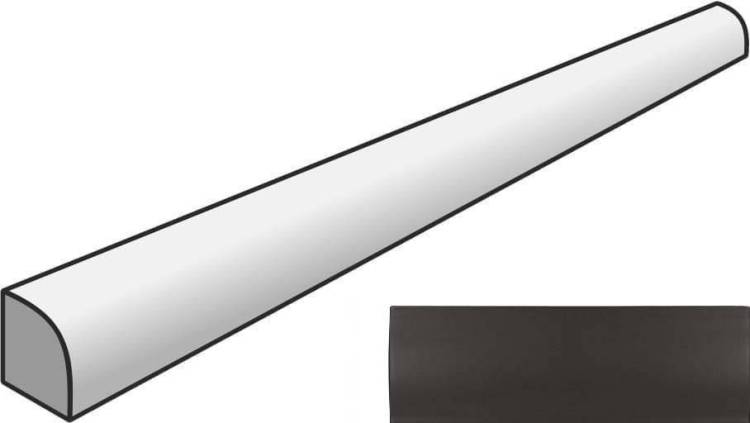 Бордюр Equipe Vibe 28885 Jolly Almost Black Matt 1.2x20