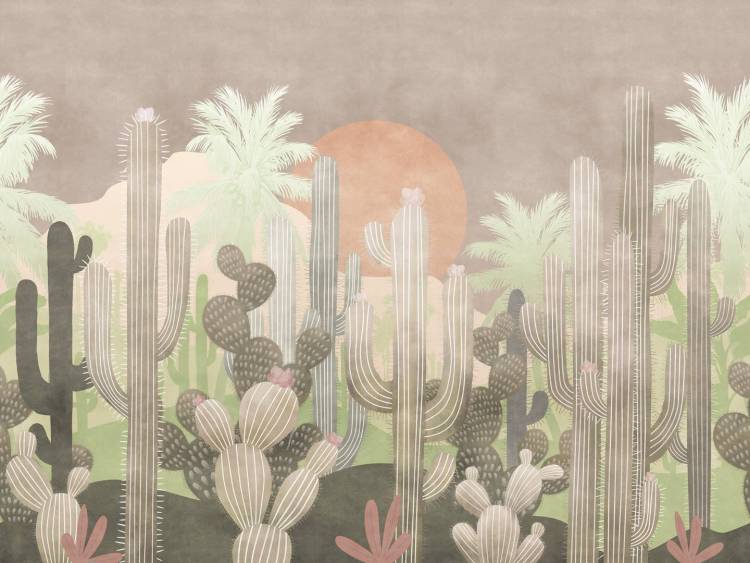 Фреска Ortograf Fancy 34494 Cactus Филиграна со стразами FM-F/S