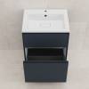 Тумба с раковиной Style Line Лима 60 напольная, графит фото 5