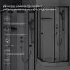 Душевая кабина Am.Pm X-Joy W94C-401-090BT 90x90, 1/4 круга, профиль матовый черный, стекло прозрачное фото 7