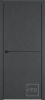 Межкомнатная дверь Владимирская Фабрика Дверей экошпон VFD URBAN 1, глухая, Jet Loft, Black Mould 700x2000