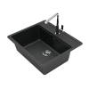 Мойка кухонная Maretti Kitchen MR570-BL черный, 57x50.5 фото 2
