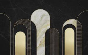 3D Фотообои Artegrafico «Стильная геометрия» GE-004 песок