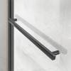 Душевой уголок Vincea Slim Soft VSR-1SS8014CLGM профиль вороненая сталь, стекло прозрачное, 140x80x200 фото 2