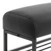Банкетка Tetchair Charli lux 25181 sharp черный, экокожа, со стеллажом для обуви фото 3