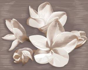 Панно Azori Amati 584192003 Plumeria Alba (из 2-х частей) 40.2x50.5