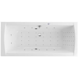 Акриловая ванна Excellent Aquaria Lux Slim 180x80 WAEX.AQU18S.NANO.CR с гидро и аэромассажем, 