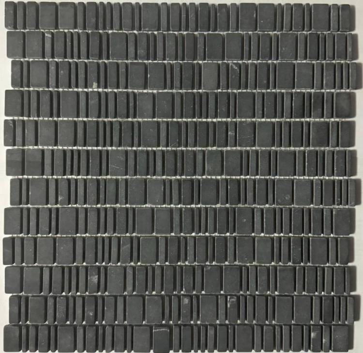 Мозаика Pixel Mosaic Мрамор PIX 317 King Black Матовая 30.7x31х6