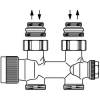 Узел нижнего подключения Oventrop Multiblock T 1/2x3/4 прямой, с преднастройкой фото 3