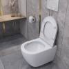 Унитаз подвесной Taliente Amato Esteso T3 AE65053 безободковый, с сиденьем микролифт фото 5