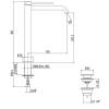 Смеситель для раковины Gattoni Circle two 9148/91C0 на 1 отверстие, излив 195 мм, с донным клапаном, Хром фото 2
