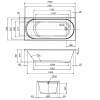 Ванна акриловая AM.PM X-Joy W94A-160-070W-A1 160х70 см фото 11