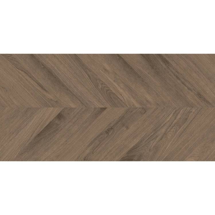 Керамогранит Laparet Wood Latina Brown Chevron Коричневый Матовый Карвинг 60x120