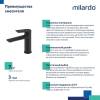 Смеситель для раковины Milardo Azure AZUBL00M01 черный фото 4