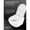 Унитаз подвесной BOND F03 F03-10 безободковый, с крышкой-сиденьем микролифт фото 5