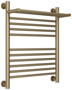 Полотенцесушитель водяной Сунержа Богема+ 32-0223-6050 с 1 полкой, Золотой шёлк, 60x50